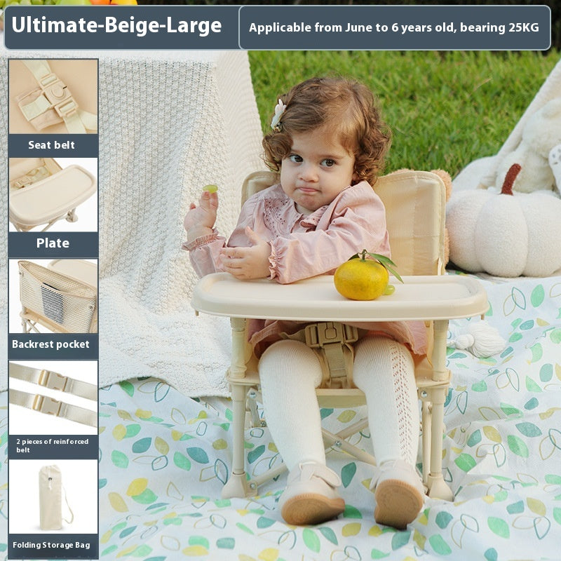Baby Picnic Chaise Outdoor Beach Camping Tabouret Portable Polding Photographie Apprentissage Seasid
