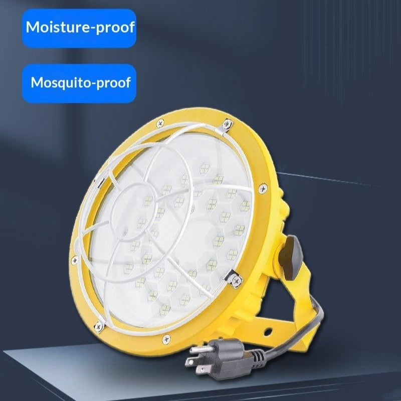 Projecteur de la tête de lampe rotative à bras flexible