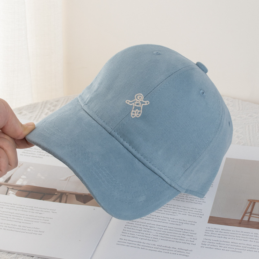 Mini Astronaute unisexe Brodé style coréen Casquette de baseball casual