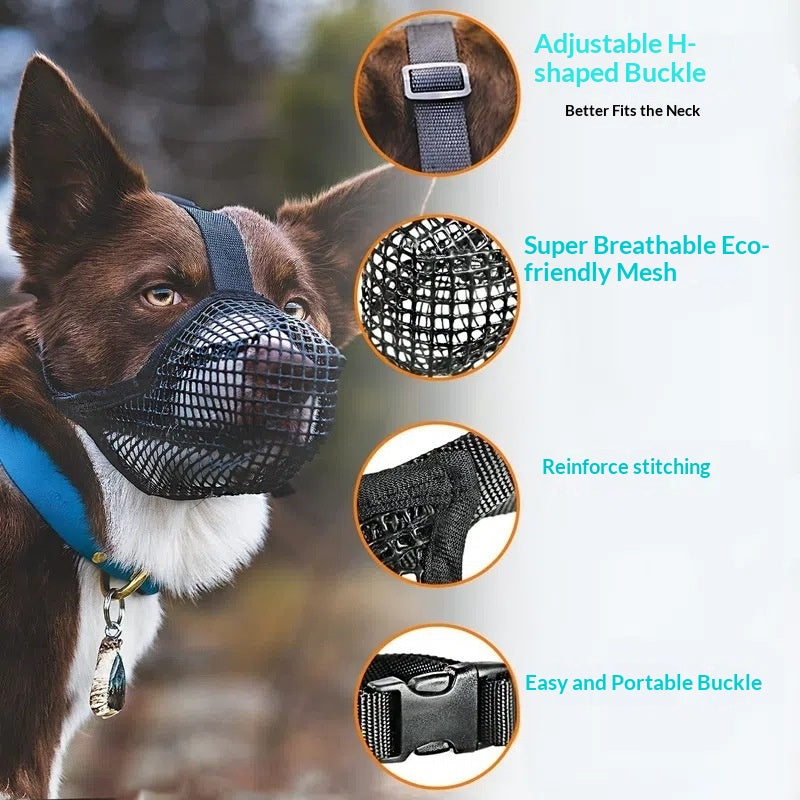 Mesh Breathable Dog Muzzle
