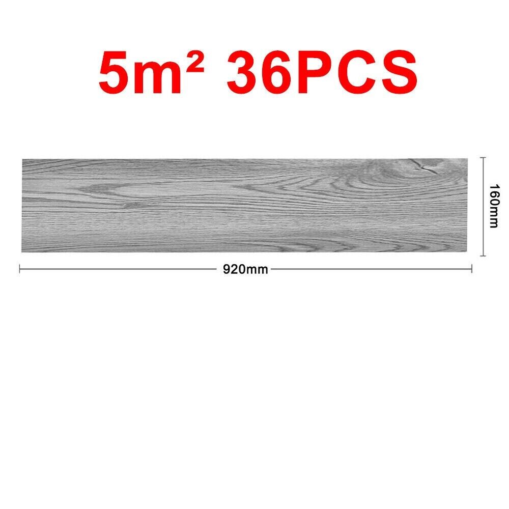 5mFloor Planches Carreaux Autocollant Effet Bois Vinyle Planchers Décor salle de bain