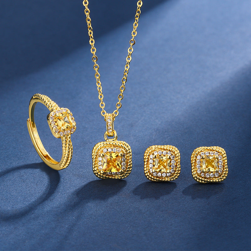 Bagues d'oreilles simples pour femmes Petits cubes de sucre