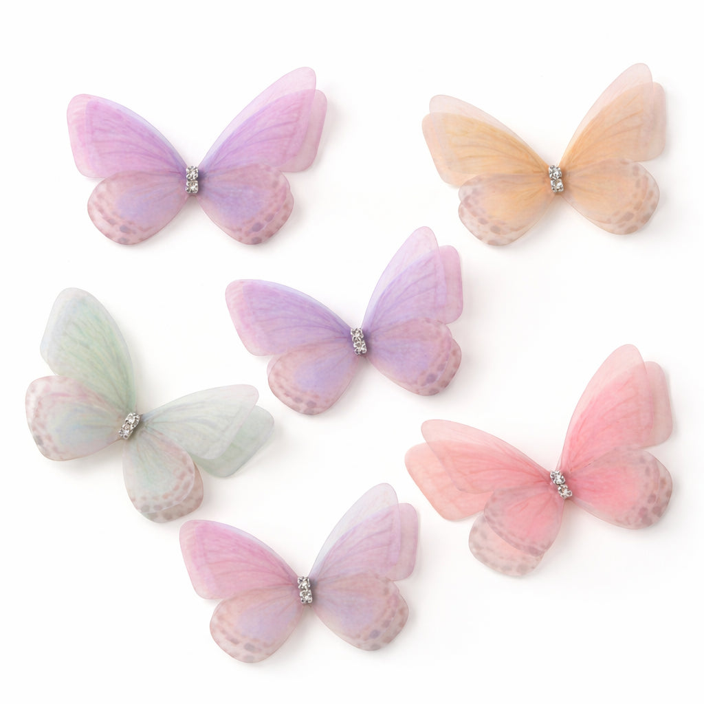 100 Mini Butterfly Craft Supplies - Papillons de simulation 3d doux