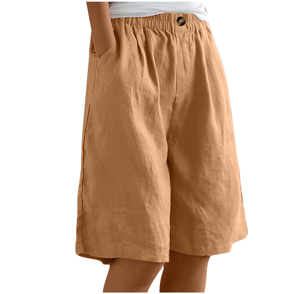 Pantalon casual européen et américain pour femmes avec une coupe simple en coton Et