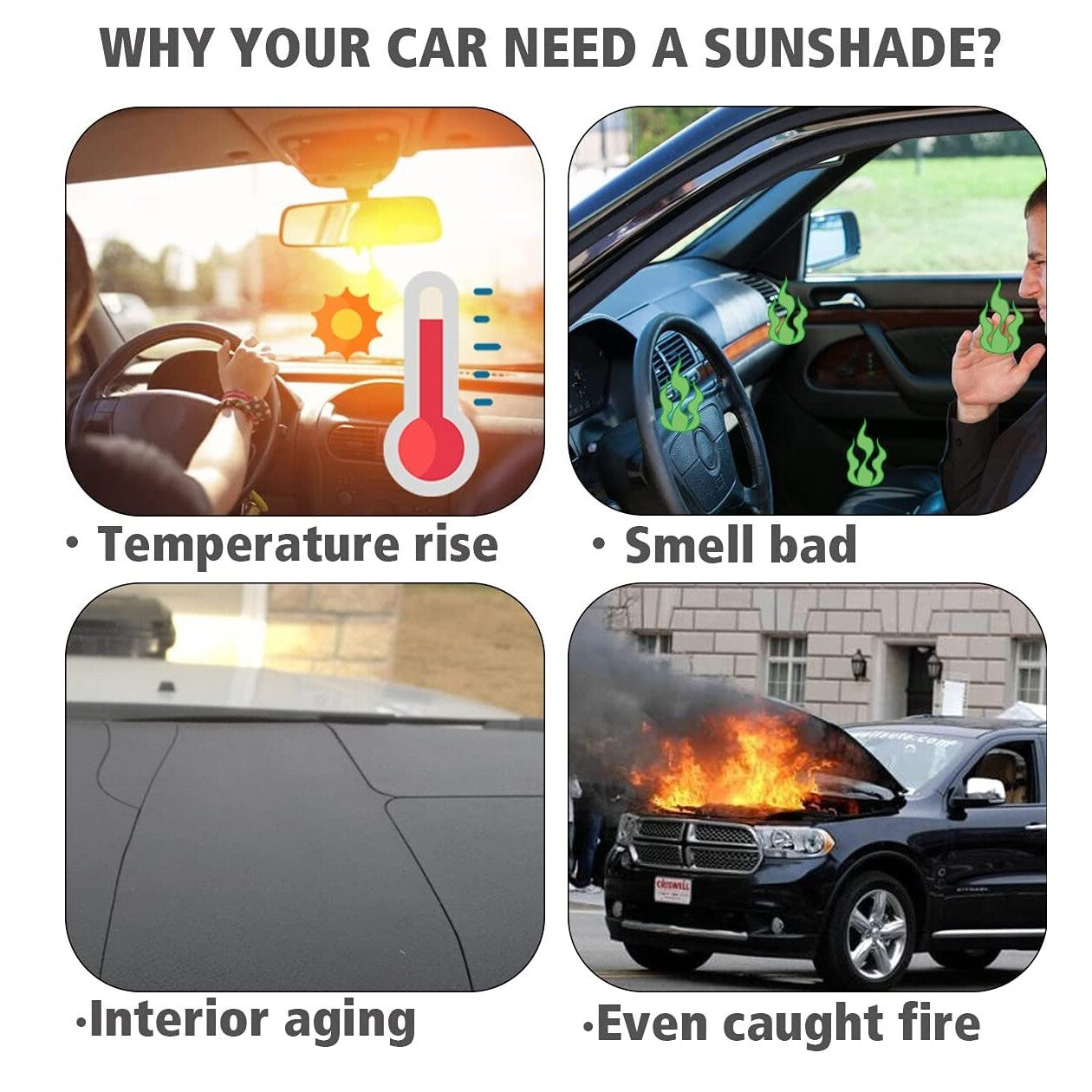 Pour 2016- Chevy Malibu Pare-brise avant de voiture Sun Shade Revêtement UV réfléchissant