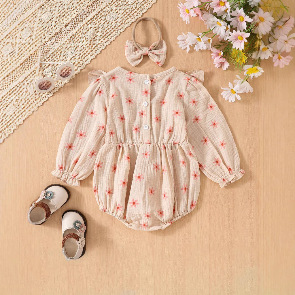 Romper Floral d'automne pour les filles