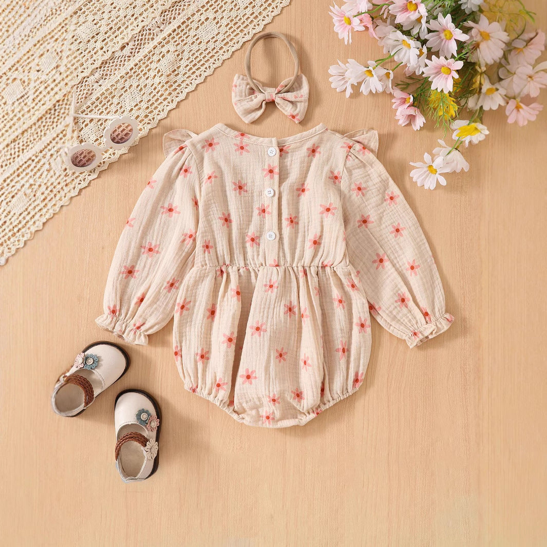 Romper Floral d'automne pour les filles