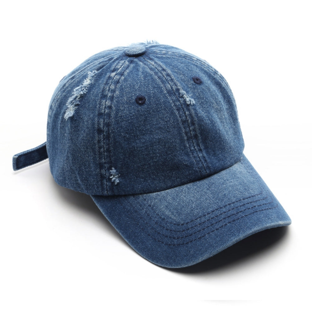 Hommes et femmes Lavés Holey Fashion Trend Casquettes de baseball adaptées à l'extérieur et St