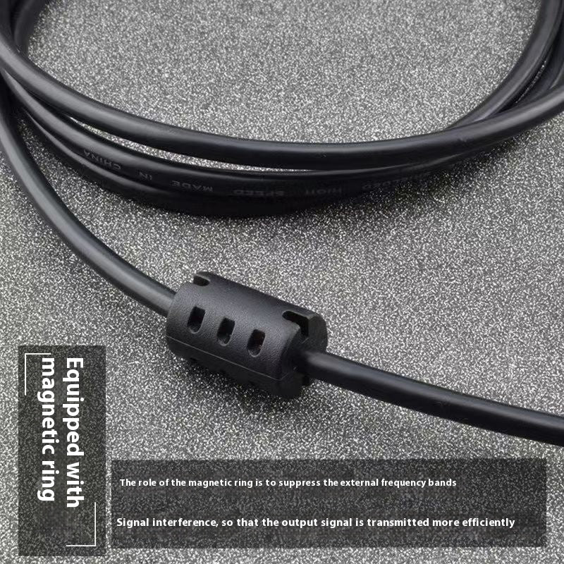 USB Printer Cable Black Pure Copper Square Port High Speed 20 Data Wire