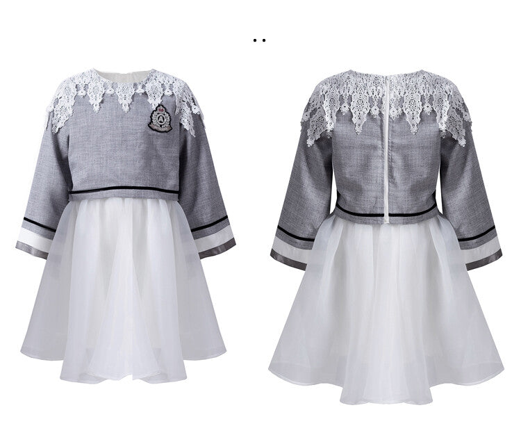 Filles Fashion Loose Fit Top & Set de robe Deux pièces Outfit - Printemps
