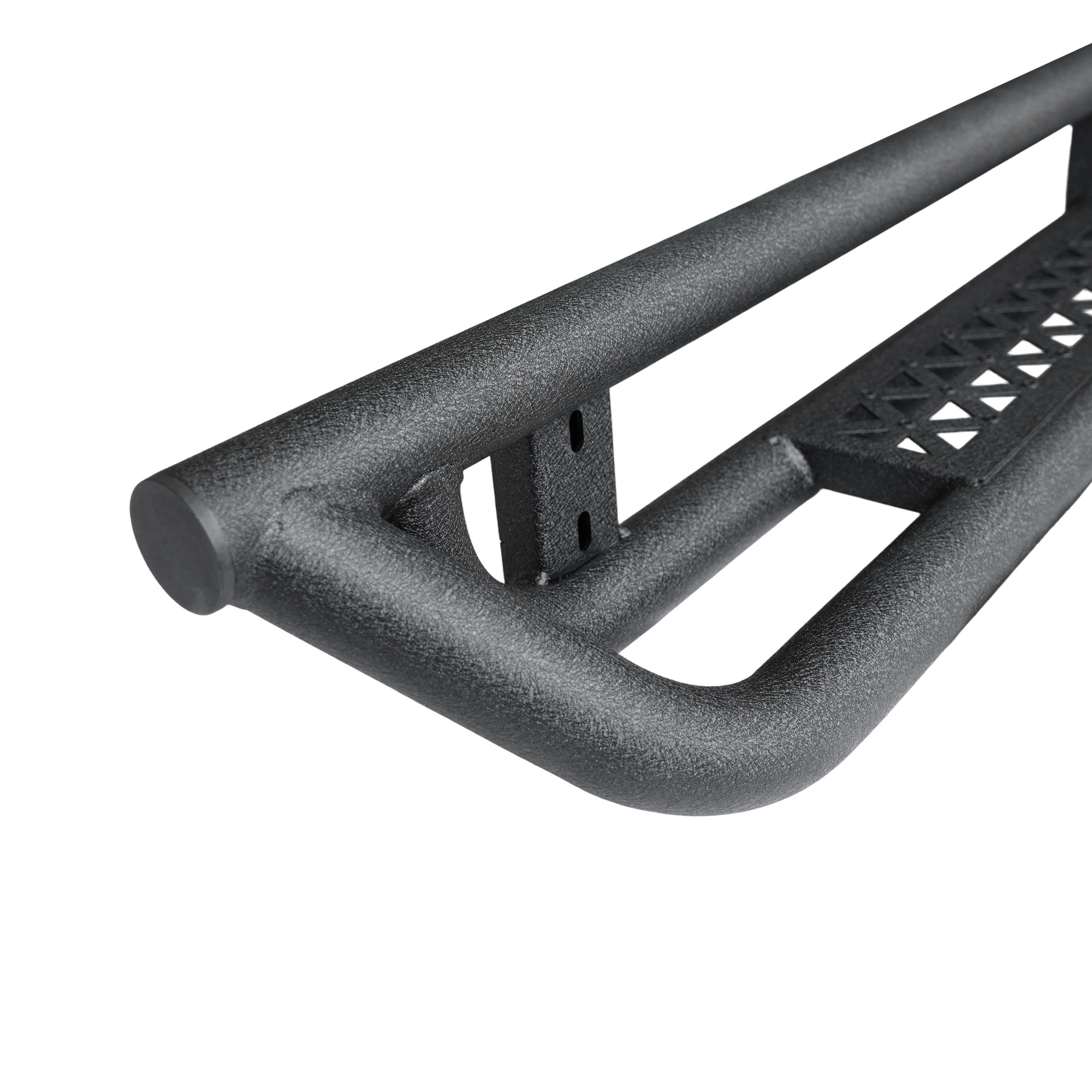 Enduit noir carbone 6-Inch 2-Stairs côté rails Étape Barres Acier Barres Nerf Courant