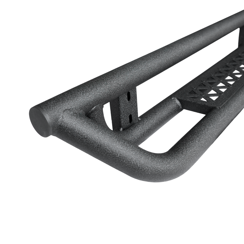Enduit noir carbone 6-Inch 2-Stairs côté rails Étape Barres Acier Barres Nerf Courant