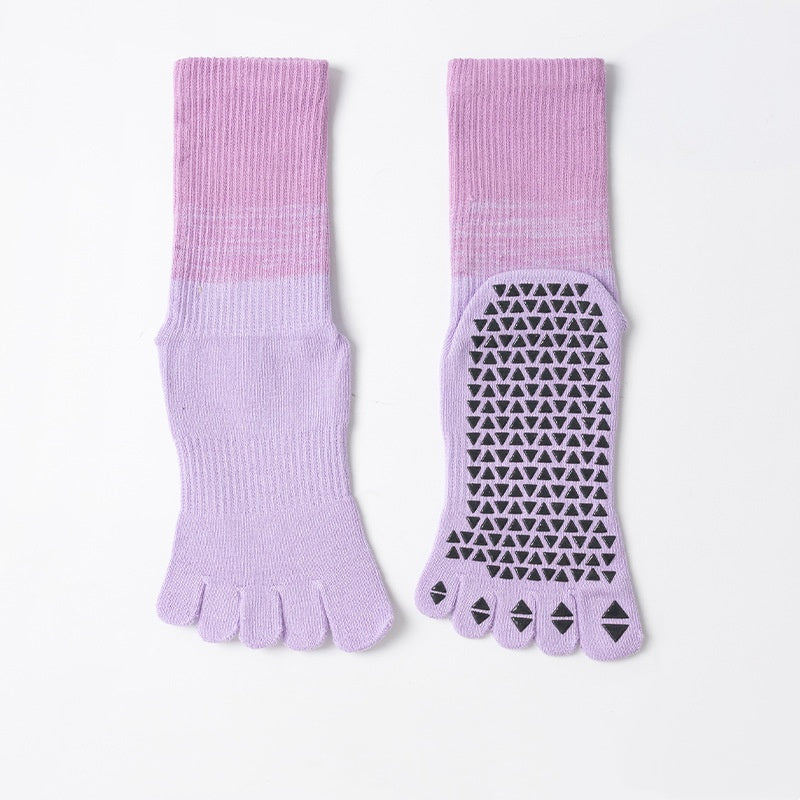 Chaussettes de yoga à cinq doigts pour les femmes