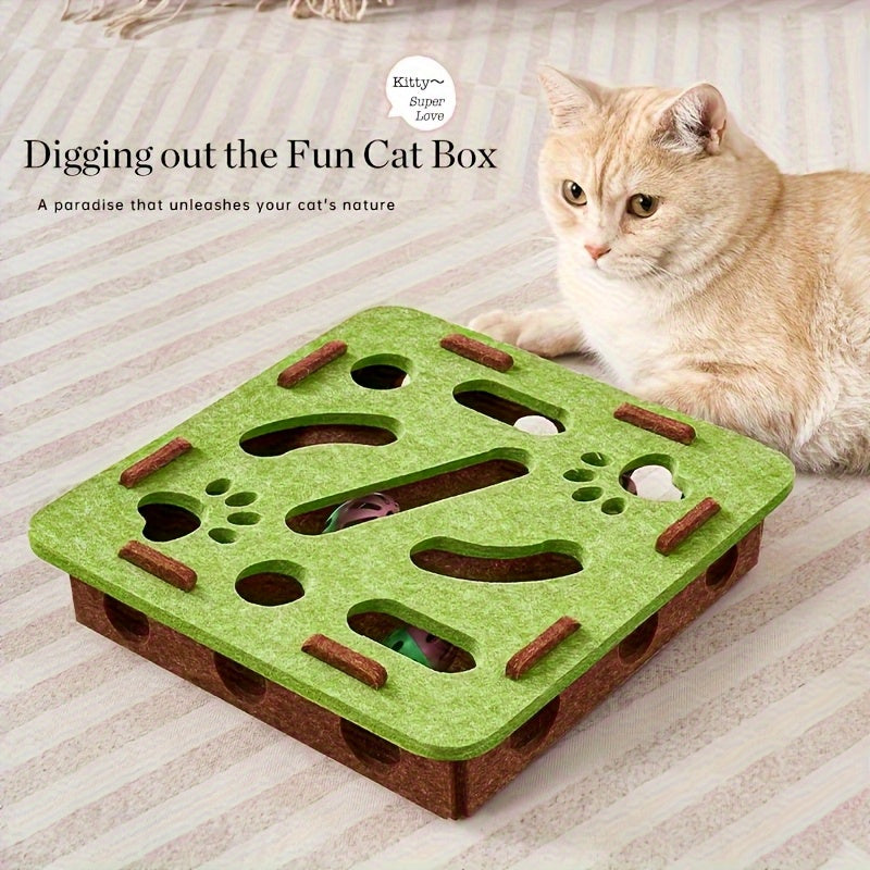 Jouet interactif de Puzzle Cat avec tunnel Maze