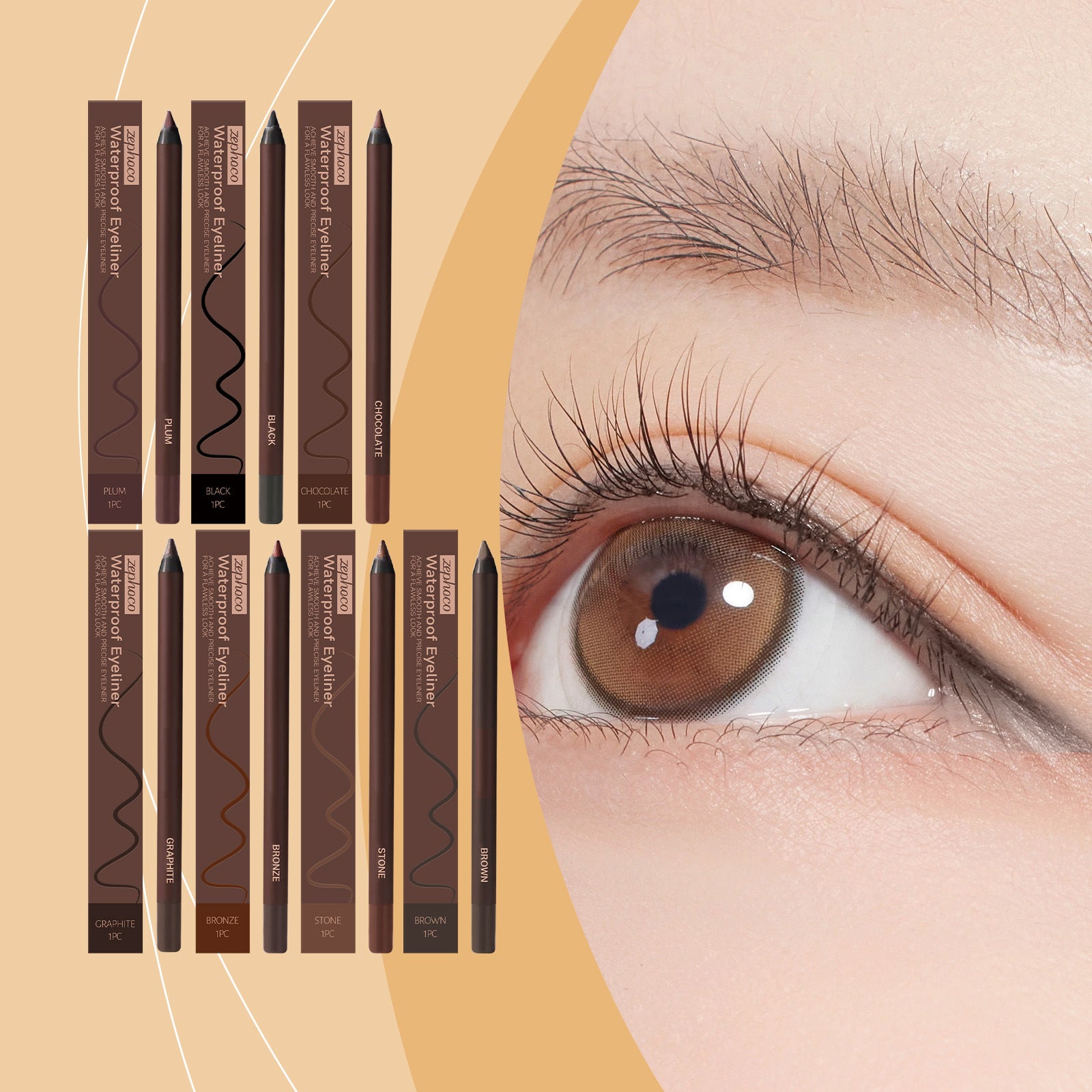 Eyeliner Gel Pen étanche et non-fading Silky lisse
