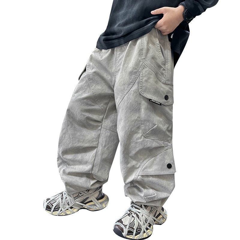 Garçons Printemps Vêtements Pantalons de fret tendance Handsome