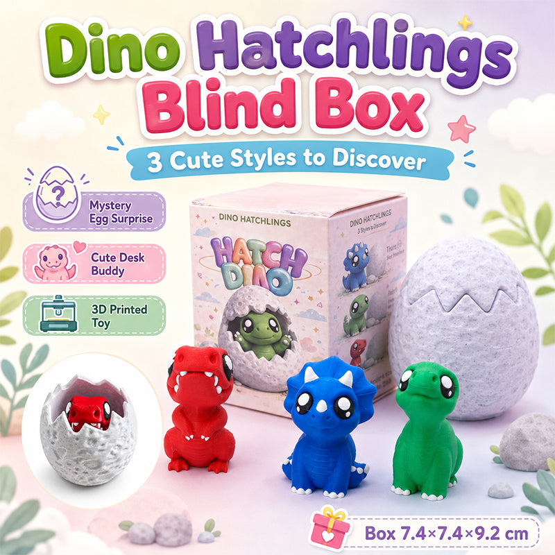 Boîte 3D imprimée Dino Hatchlings Blind