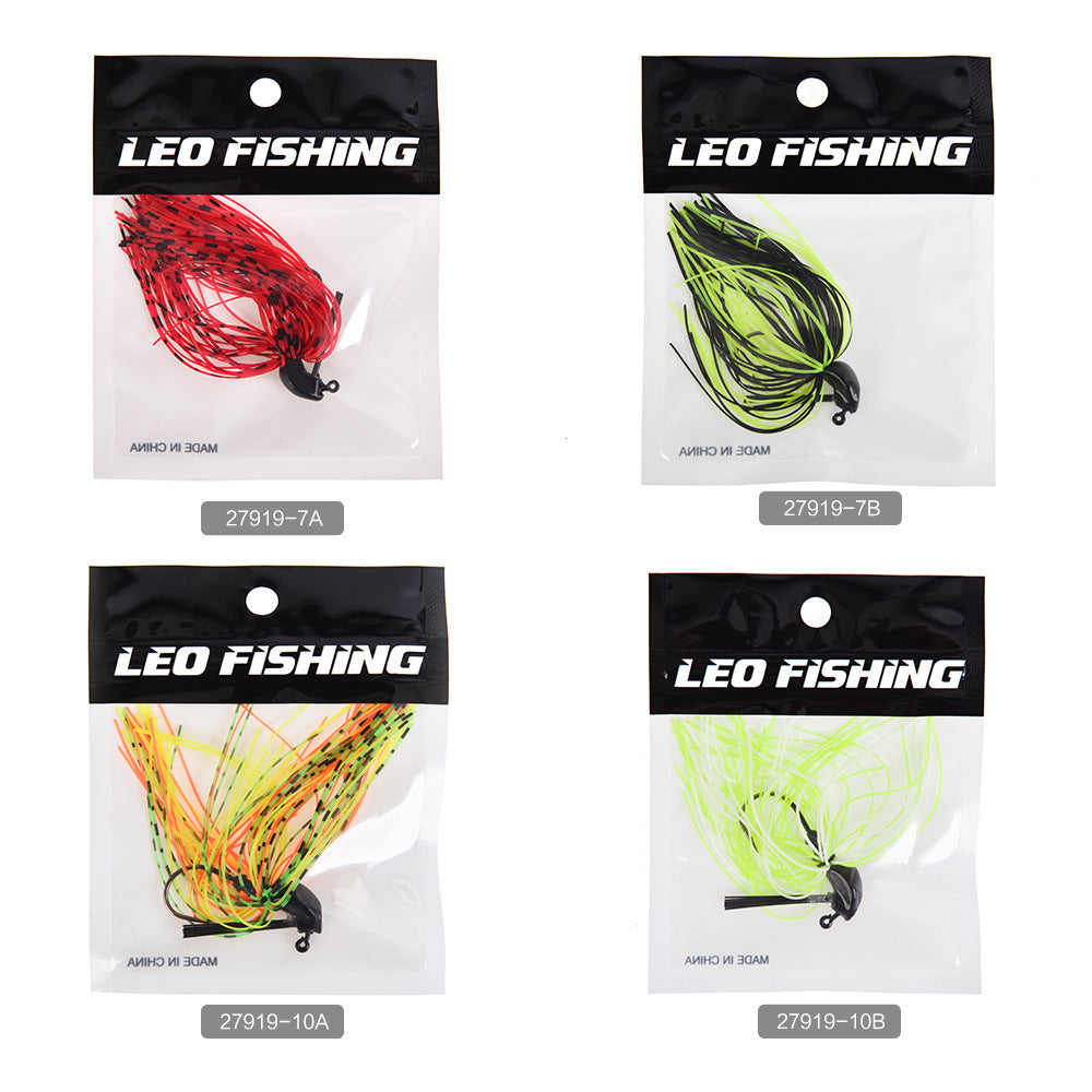 Crochet bas anti-hanging Silicone Beard Guy Fake Bait