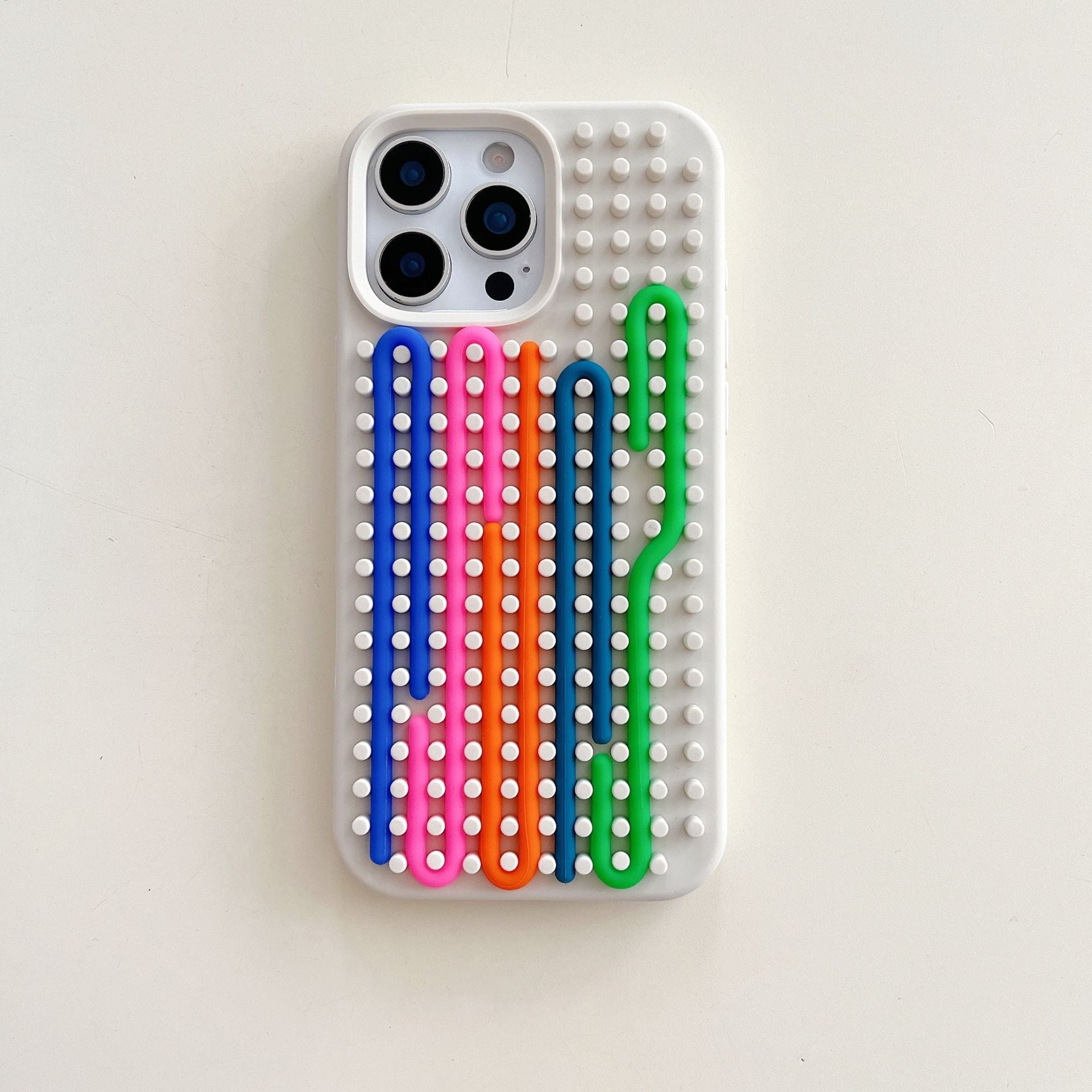 Bandes de couleur Silicone boîtier de téléphone résistant à la chute