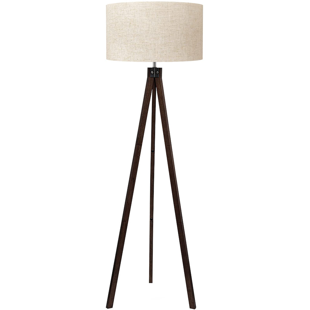 Lampe de sol trépied Mid Century Moderne Lampes debout pour salon Linge de maison à lumière diffuse