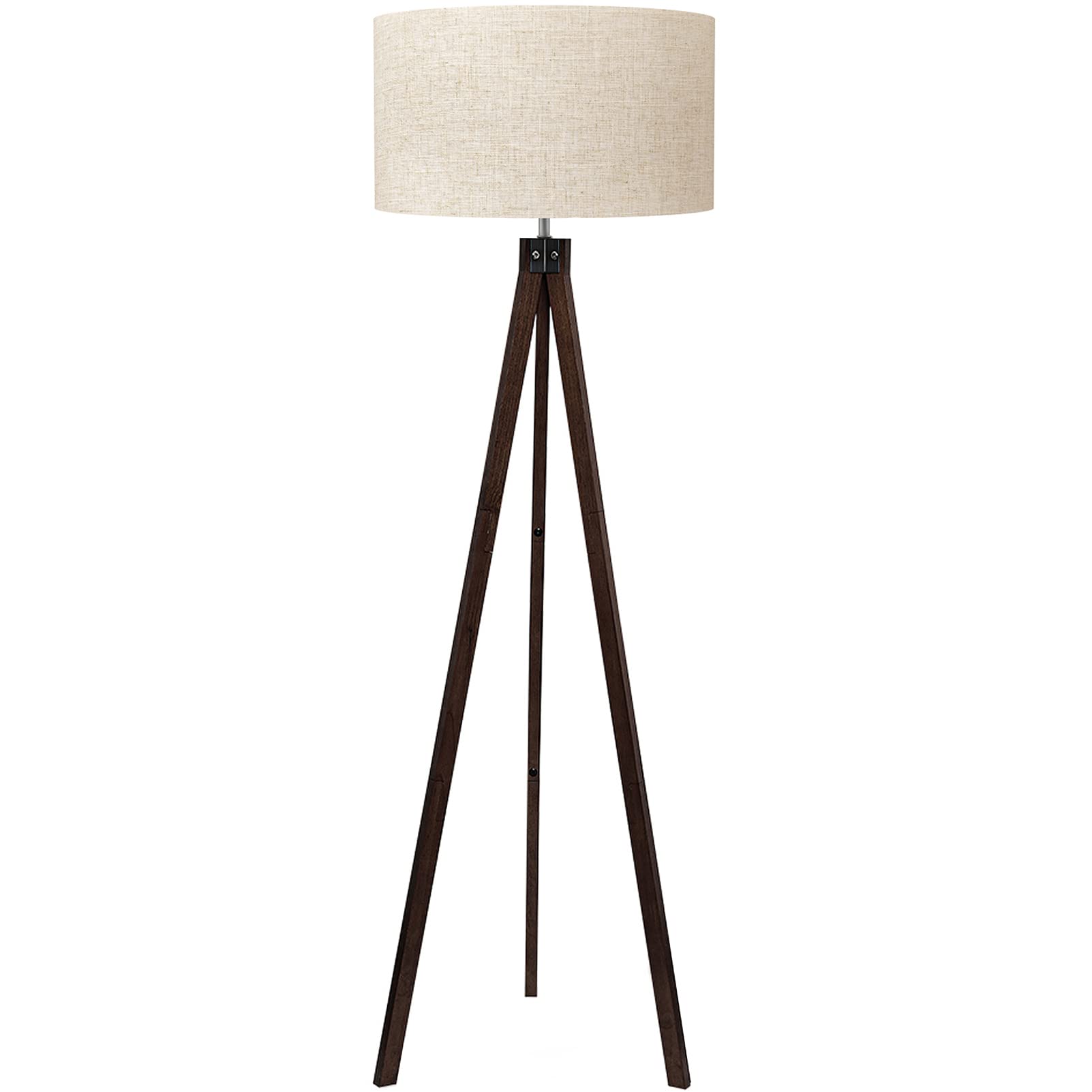 Lampe de sol trépied Mid Century Moderne Lampes debout pour salon Linge de maison à lumière diffuse