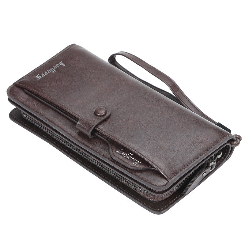 Portefeuille de sac de téléphone multifonction rétro homme