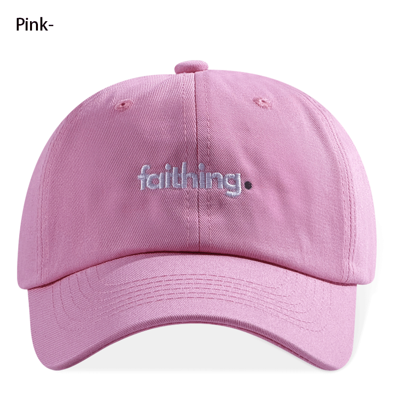 Religieux Christian Lettre Fidèle Broderie Noir Vintage Casual Unisex Casquette de baseball