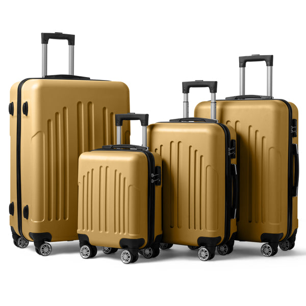 Quatre rayures verticales dans une valise