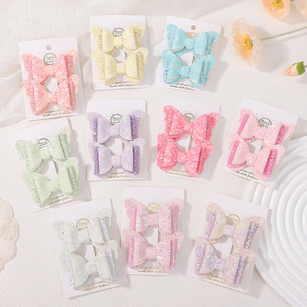 Ensemble de pinces pour cheveux Bow pour enfants