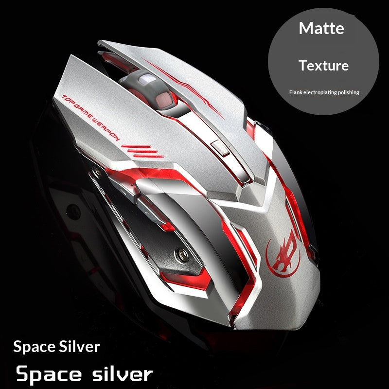 FENGHUO LANG Gaming sans fil Souris de charge silencieuse