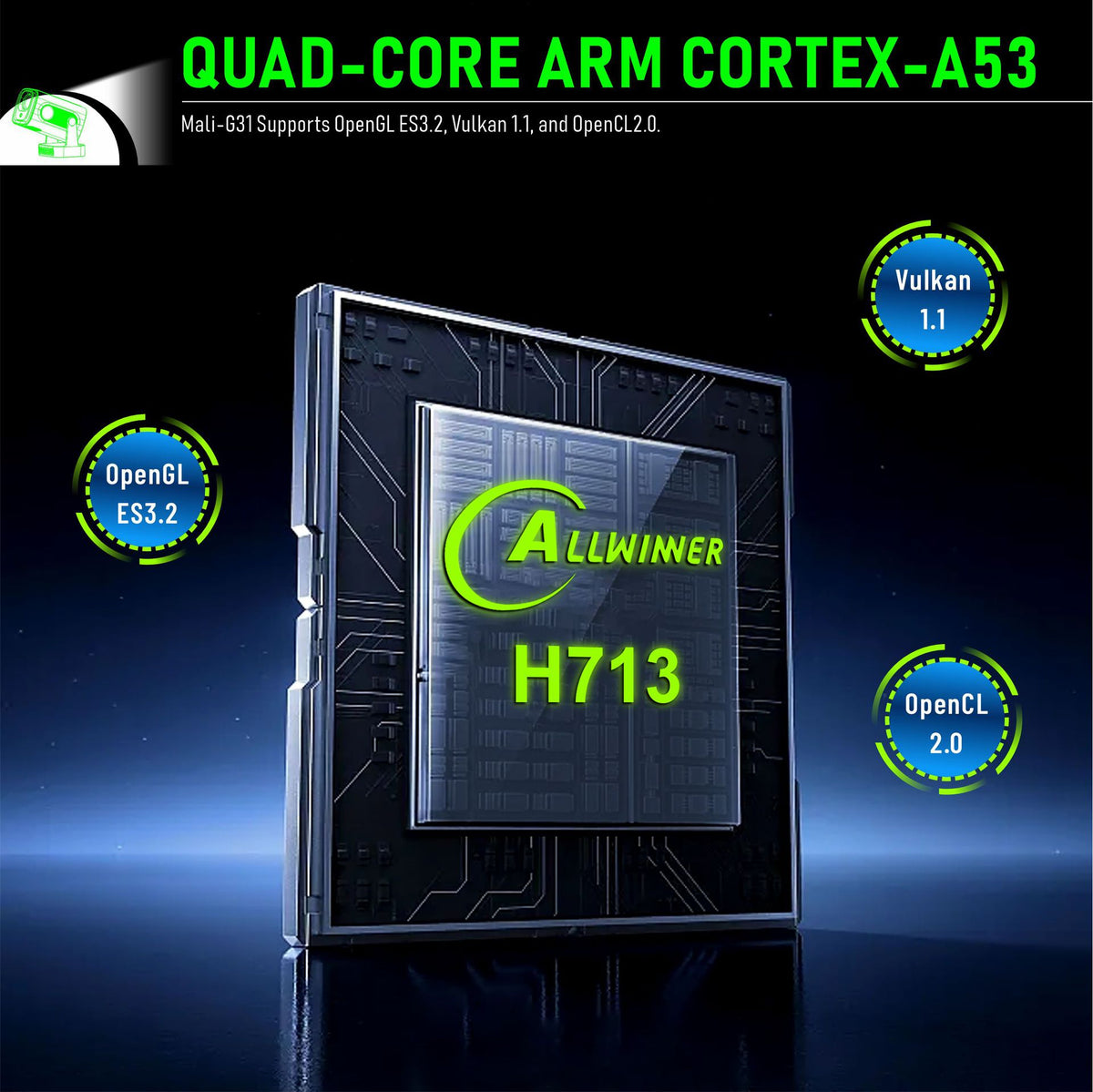 Auto Focus WIFI6 HD Maison Projecteur