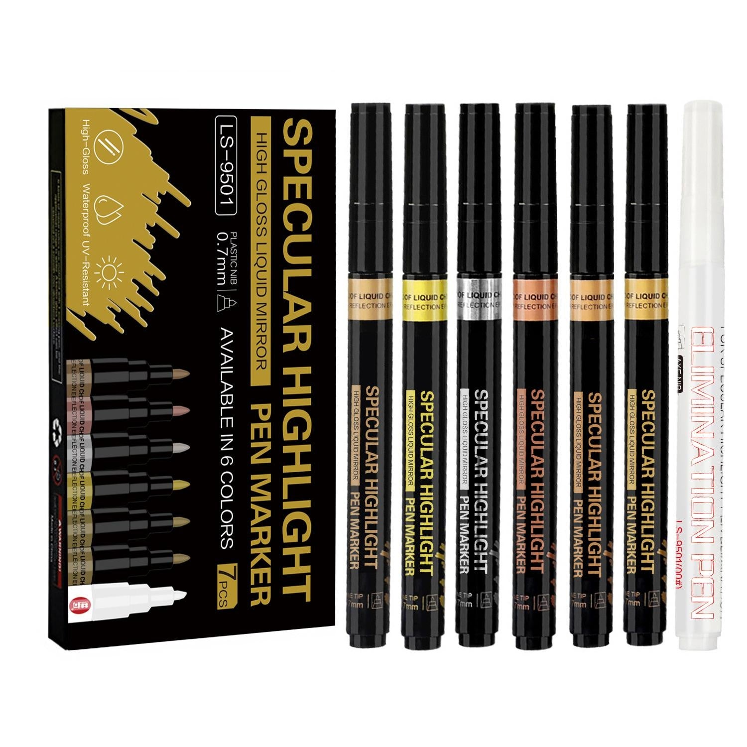 Miroir Chrome Touch-Up Marqueur de peinture