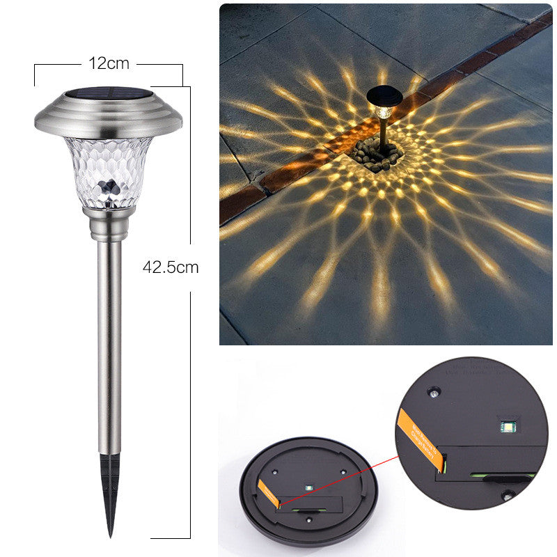 Lumière solaire extérieure de pelouse