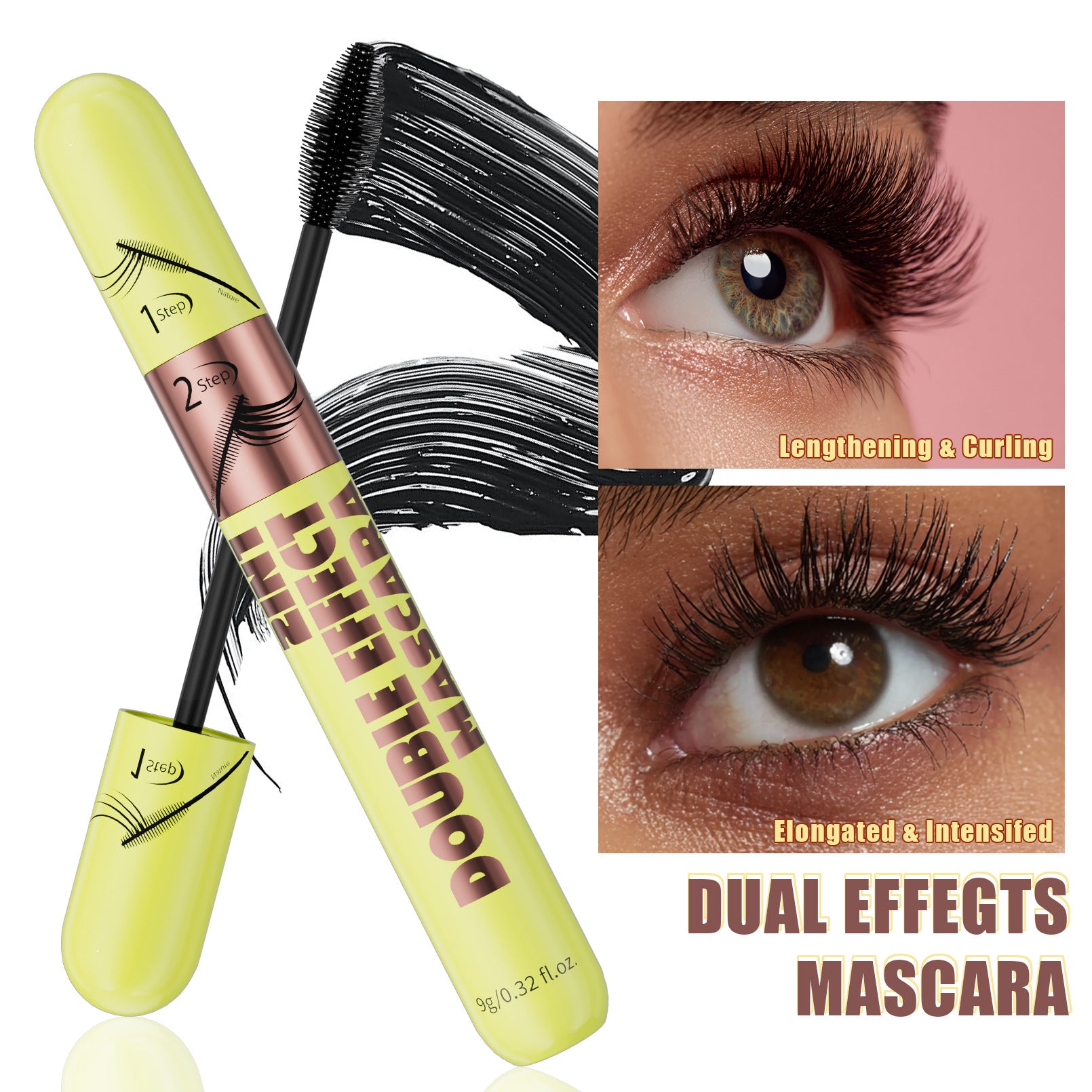 Mascara naturelle longue et volumineuse