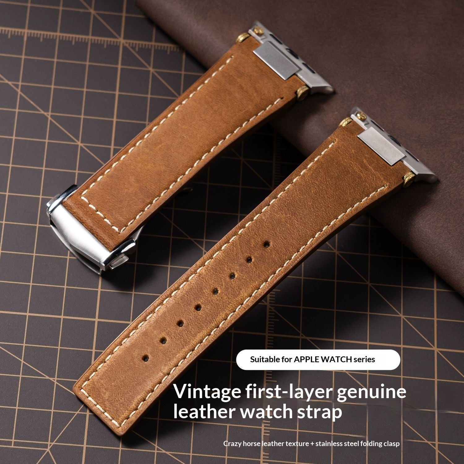 Bracelet de montre de connecteur métallique modifié pliant