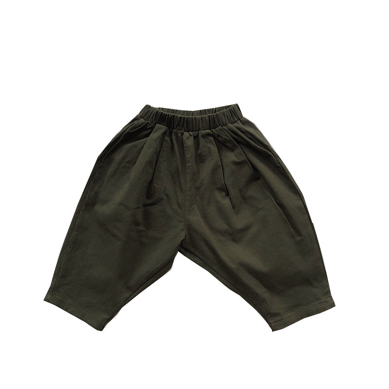 Pantalons Casual Couleur Solide Casual Style Littéraire Casual