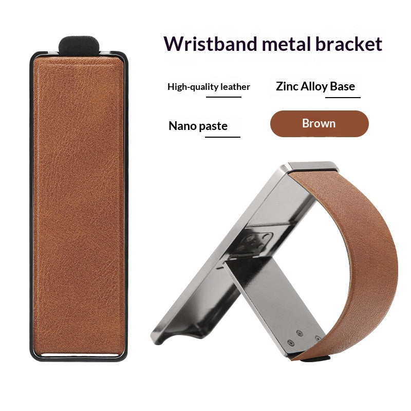 Porte-bracelet de téléphone avec dossier adhésif pliable pour l'utilisation du bureau