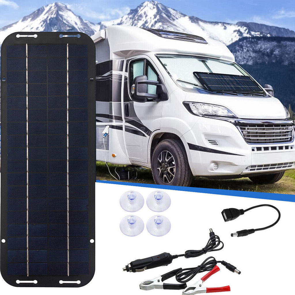 30W Solar Panel Kit Chargeur de batterie Trickle 12Volt DC pour voiture Van Caravan Boat