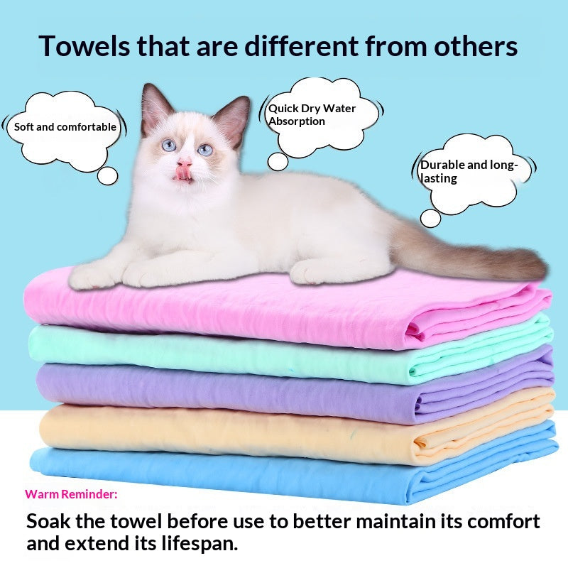 Grande serviette pour animaux de compagnie épaisse pour le nettoyage