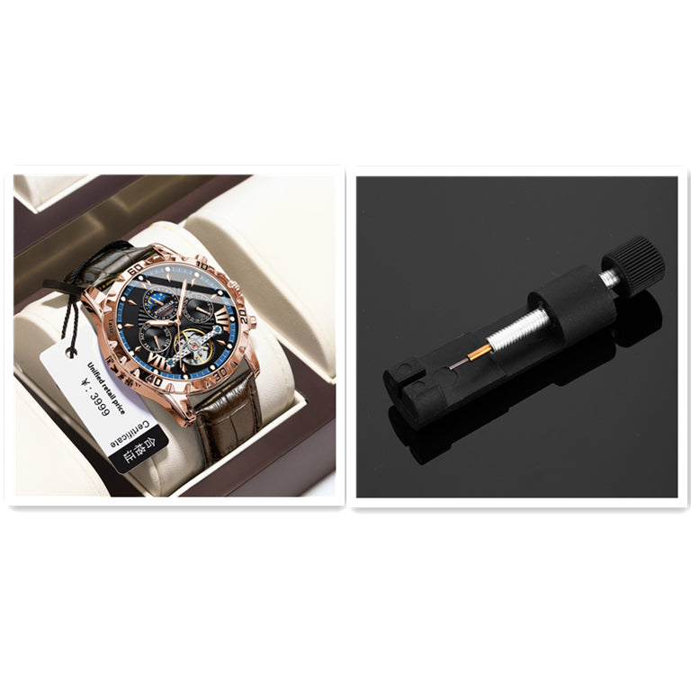 Machinerie automatique de luxe de montre pour hommes