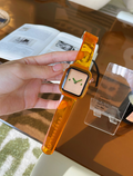 Marron transparent adapté pour Iwatch Watch Strap