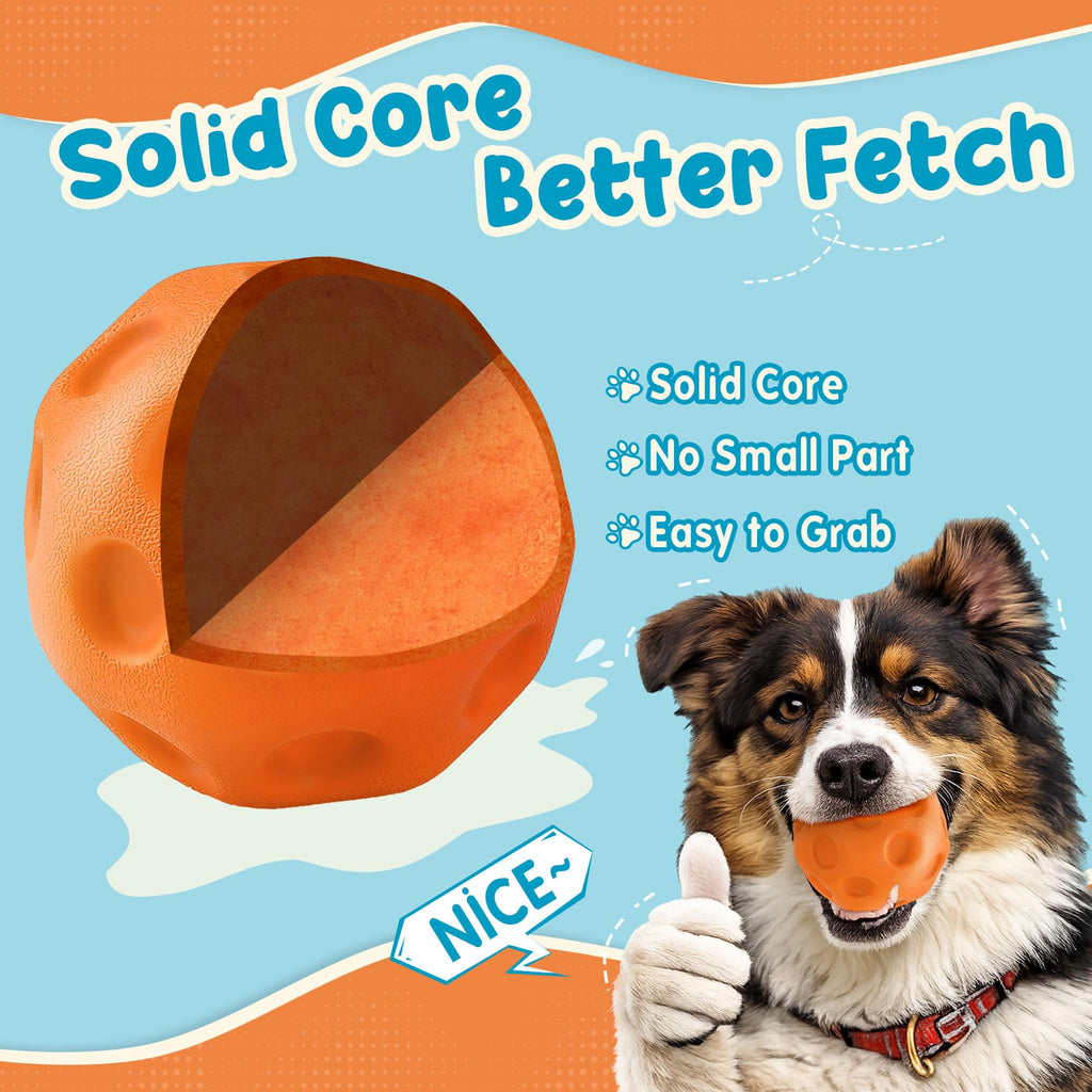 3 boules de chien pack pour chiens moyens et grands - hauts rebonds et ballons flottants