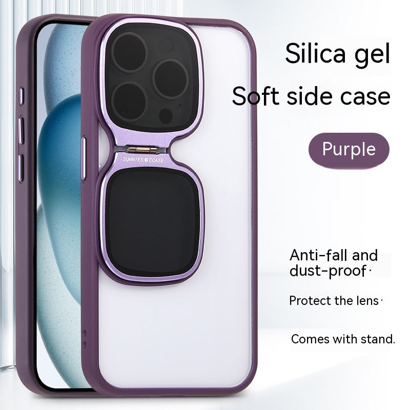 Support de lunettes de soleil Étui de téléphone résistant à la chute transparent