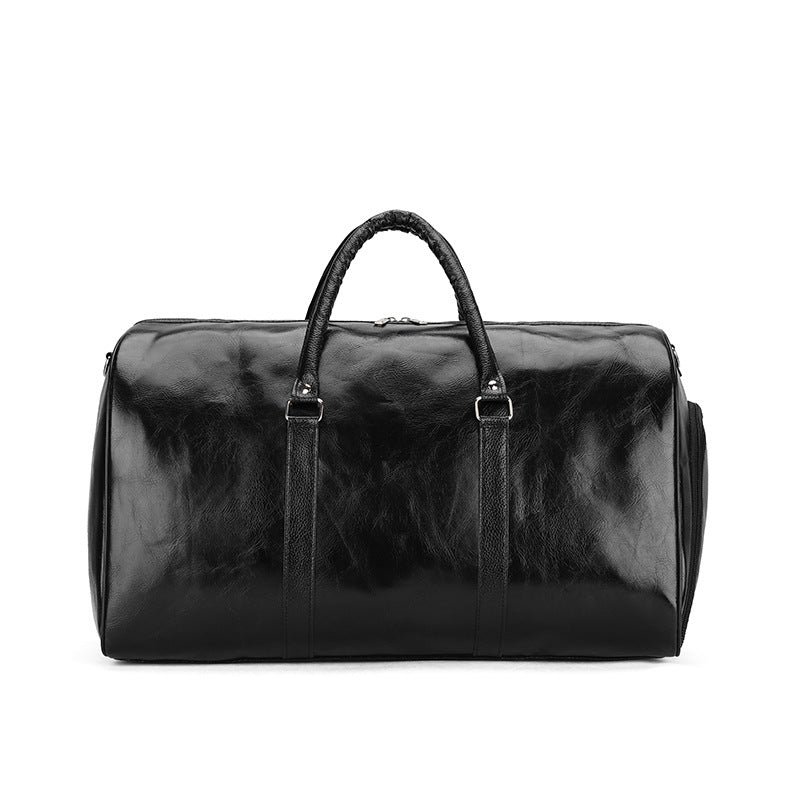 Sac à bagages Pu Retro Business Traveling Grande Capacité Sac à Voyage Court
