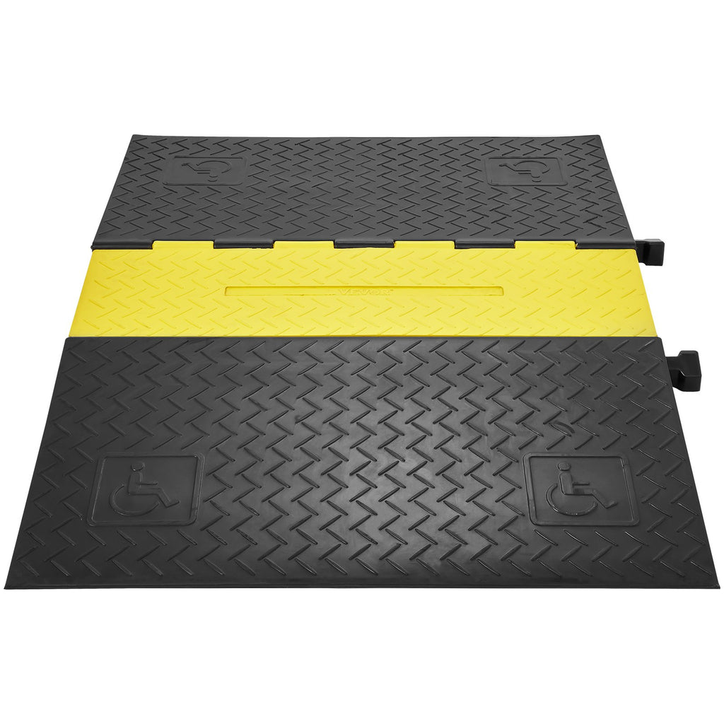 VEVOR 5Channel Cable Protecteur Ramp 22000lbs charge ADA câble de câble compatible