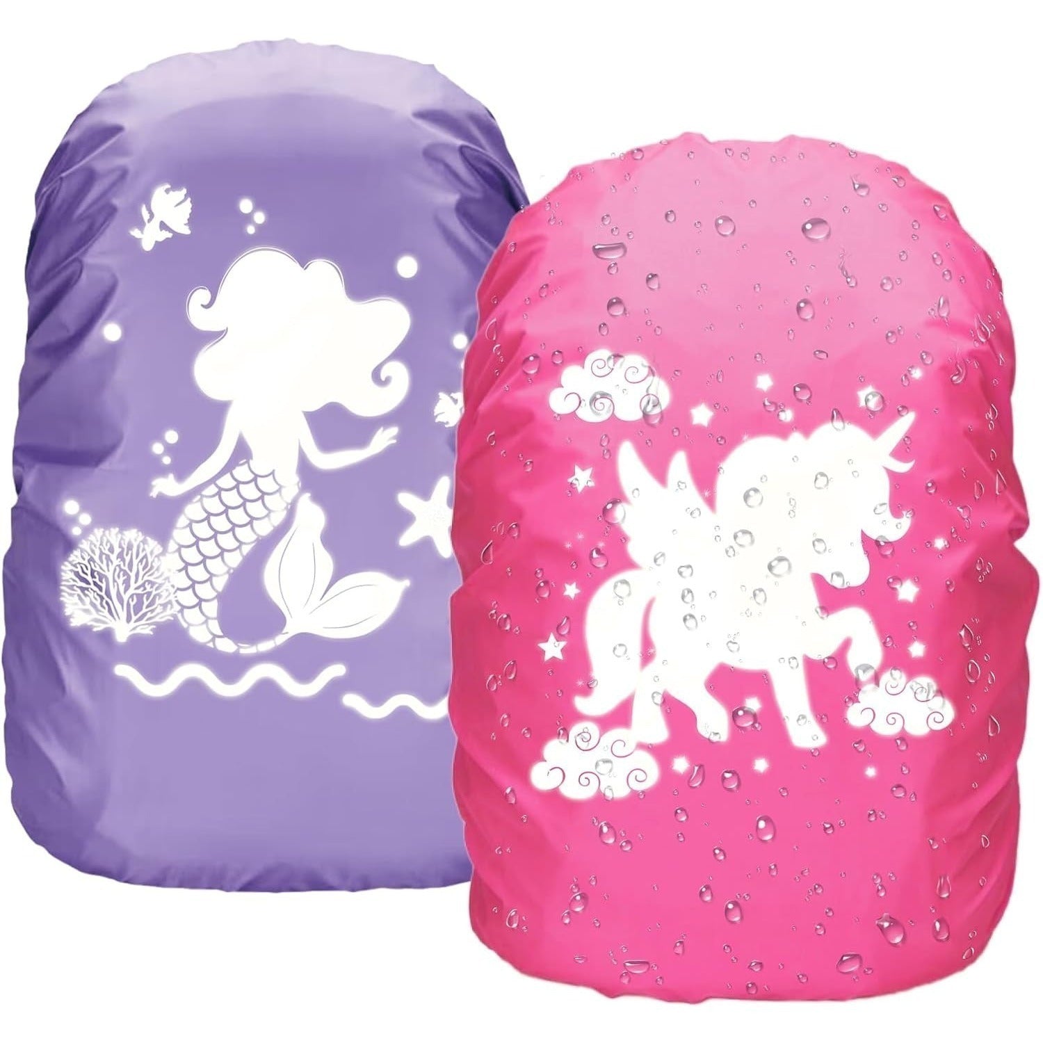 Ensembles de cadeaux multi-pièces pour la fête - 2 housses pour sac à dos : housse pour sac à dos scolaire avec sirène