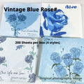 Rose Notes-Boîte Roses Bleues Vivantes-1