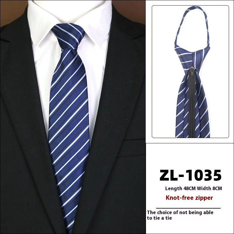 L'usure formelle pour hommes Business Zipper Tie-free