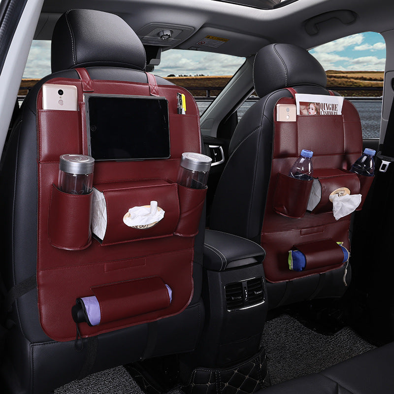 Car intérieur fournitures multifonctions siège arrière cuir pliant