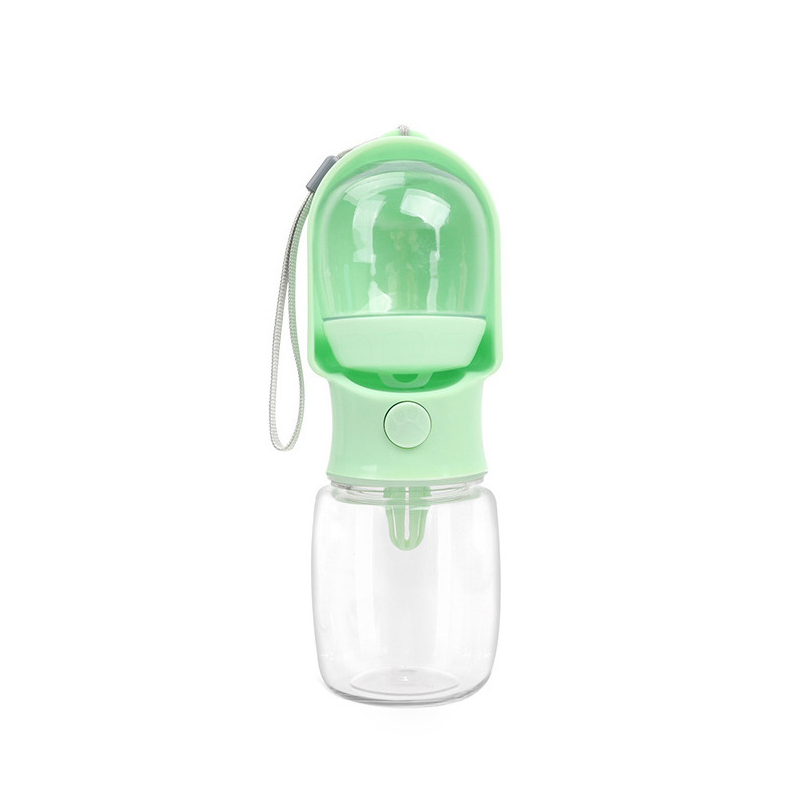 Bouteille d'eau portable pour chien de fuite avec distributeur d'eau pour animaux de voyage pour la marche et le salut